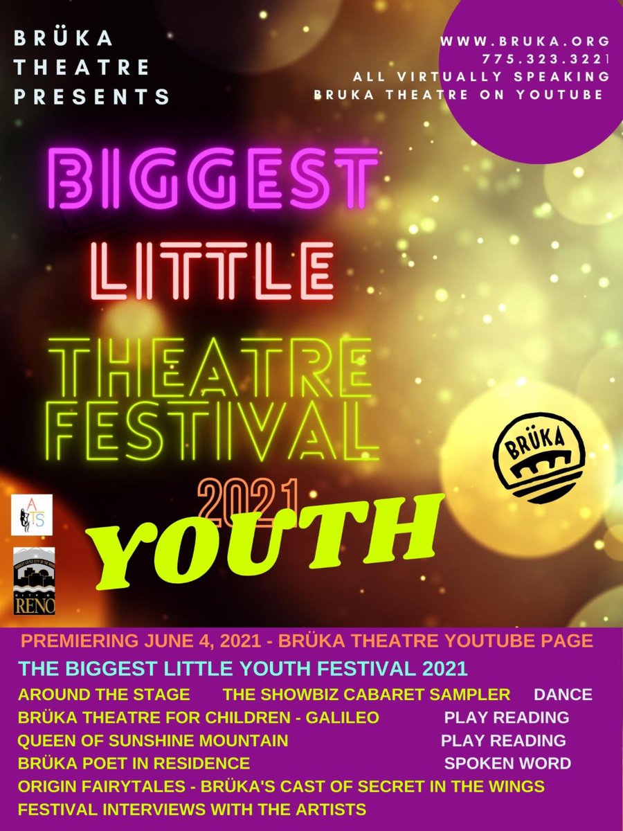 Br�ka Theatre?s BIGGEST little Virtual YOUTH Theatre Festival 2021 - Get the stories! conta.cc/3x4FJNL
