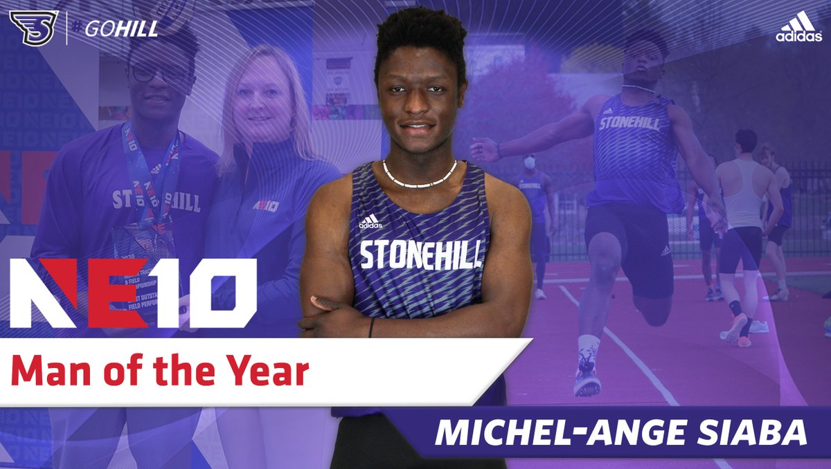 .<a href="/StonehillXC_TF/">StonehillXC_TF</a>'s Michel-Ange Siaba is the <a href="/TheNortheast10/">The NE10</a> Man of the Year! Congratulations, Michel-Ange! Well deserved. #GoHill #NE10EMBRACE40 #NCAAD2