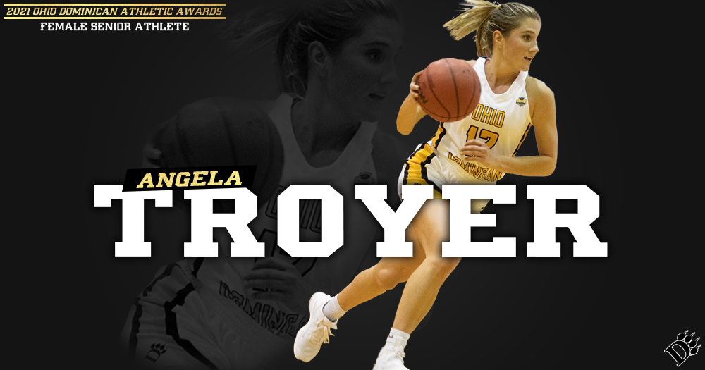 ODU Panthers (@oduathletics) on Twitter photo The final award of the evening is our Senior Athlete of the Year. Our female winner is <a href="/ODUPANTHERS_WBB/">Ohio Dominican University Women's Basketball</a>'s Angela Troyer! #ClawsOut
📺: youtube.com/watch?v=sVFF1n… The final award of the evening is our Senior Athlete of the Year. Our female winner is <a href="/ODUPANTHERS_WBB/">Ohio Dominican University Women's Basketball</a>'s Angela Troyer! #ClawsOut
📺: youtube.com/watch?v=sVFF1n…