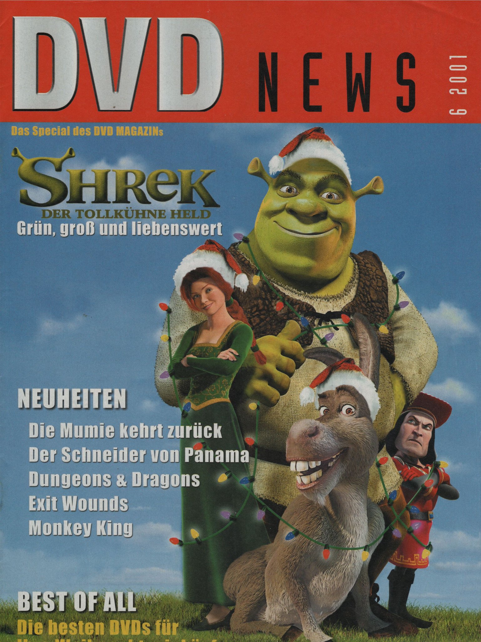 Shrekhistory A 01 German Dvd News Magazine Featuring Shrek Fiona Donkey And Farquaad On The Cover T Co Mdovijsahs Twitter