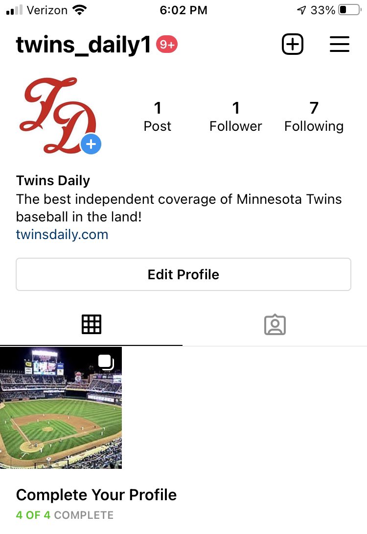 In an attempt to keep up with the youngins, we’ve created a Twins Daily Instagram account! Be sure to follow for features, stats, and everything in between!
