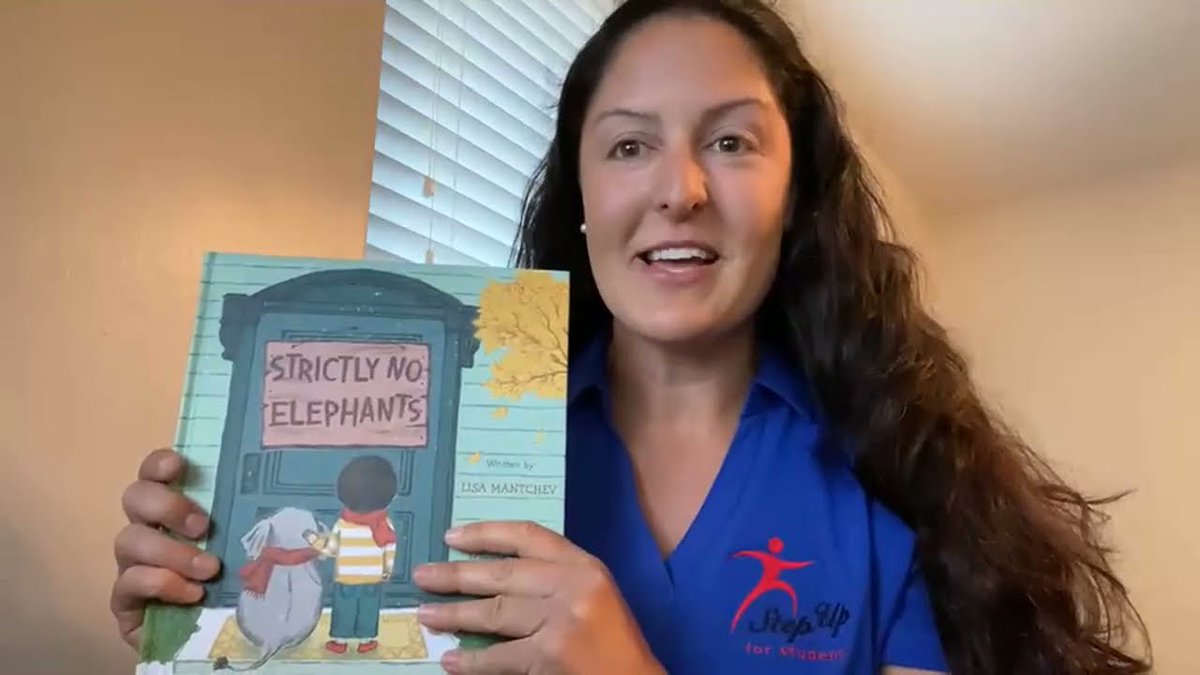 StepUp4Students's tweet photo. In this episode of #StoryTimeWithStepUp, Jamie reads “Strictly No Elephants.”
#DYK Step Up offers the Reading Scholarship for children in public school in grades 3-5 who are having trouble reading? https://t.co/DAXkuZExbA https://t.co/0CHCXGNtxD https://t.co/bUw2akFN4d