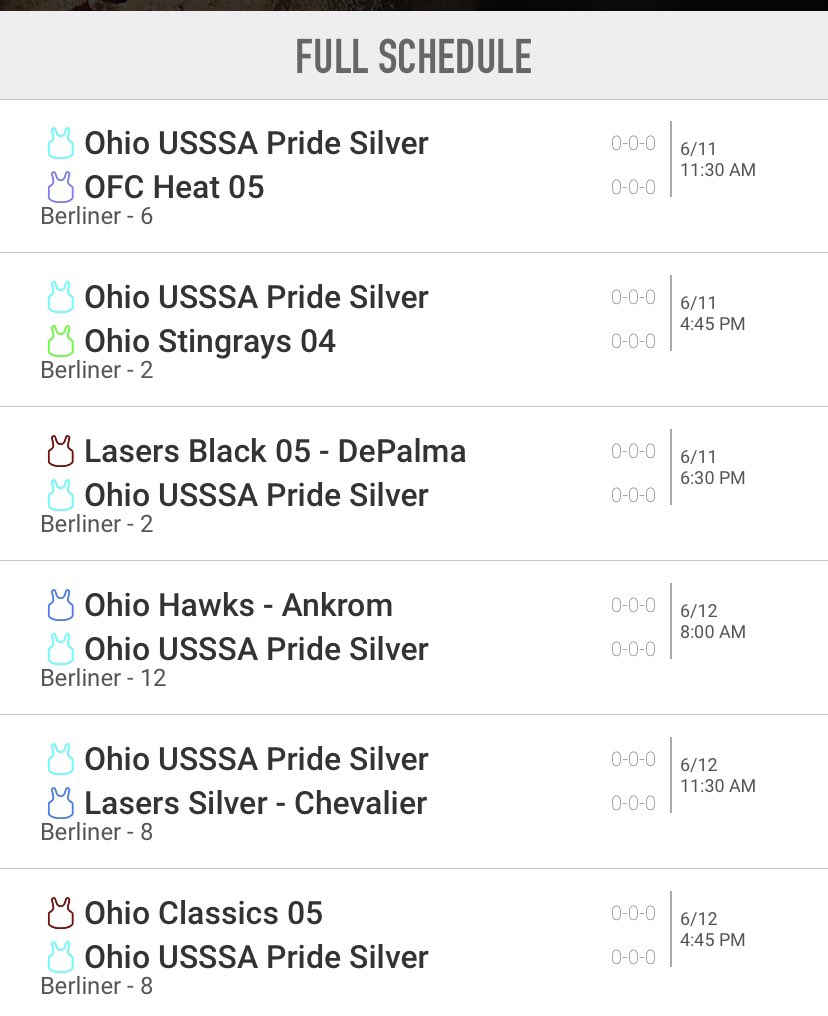 Ohio USSSA Pride 15U Silver tweet media