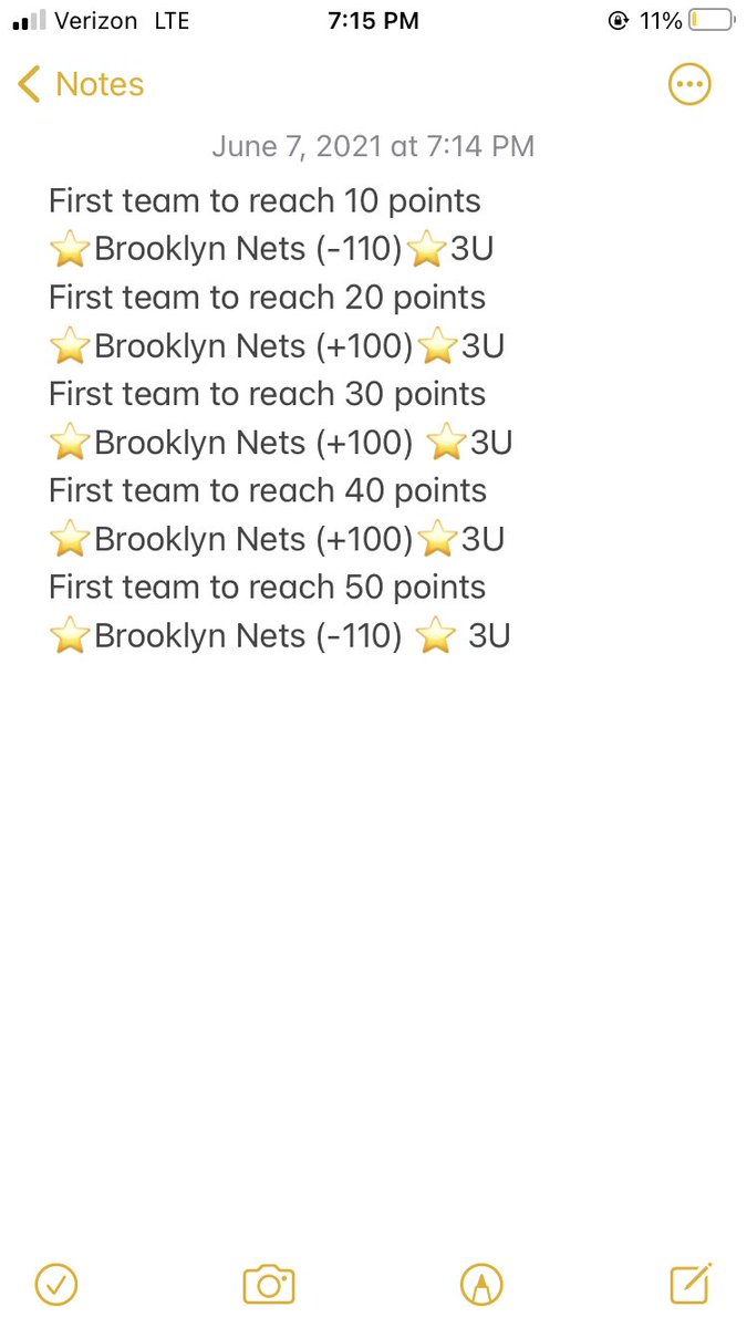 🏀BKN/Nets🏀

Riding big time with BKN tonight. these guys can score at will and will put that on display tonight. All 3 unit plays. Look for Brooklyn to get early lead through first half 🔥🔥