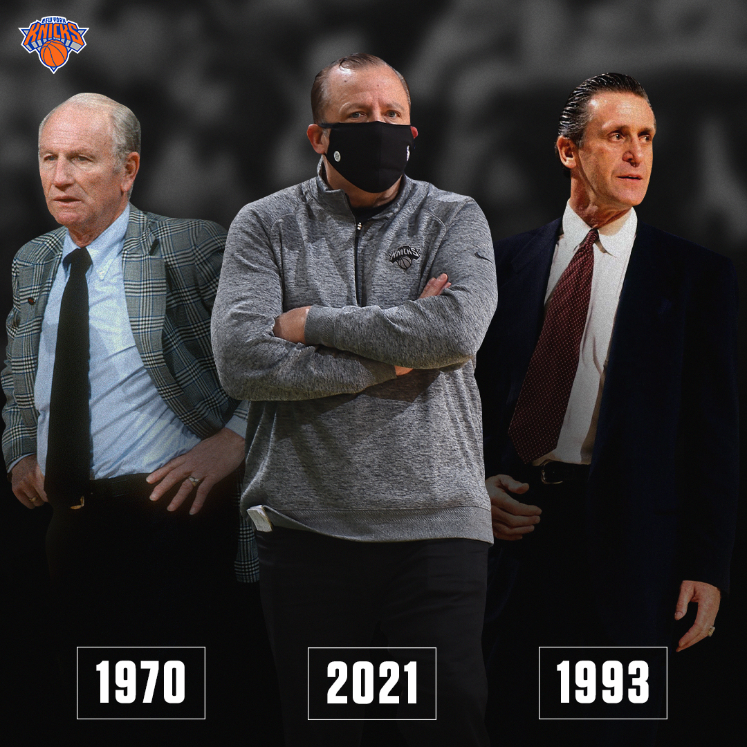 nyknicks's tweet photo. Legendary company.
 
Coach Thibodeau becomes the third Knick coach to win Coach of the Year. https://t.co/1yYjtPkW82
