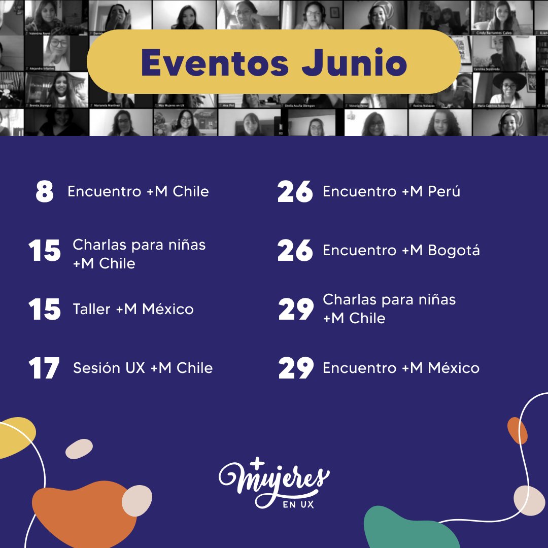 masmujeresux's tweet photo. 📢 ¡Bienvenido junio... mitad de año ya, y traemos estos eventos para compartir con ustedes!
➡️ Para saber más detalles de cada evento, no olviden revisar las cuentas de cada embajada 👆
#agenda #agendajunio #eventoslatam #eventosux #masmujeresux https://t.co/jNiLUtOv4P