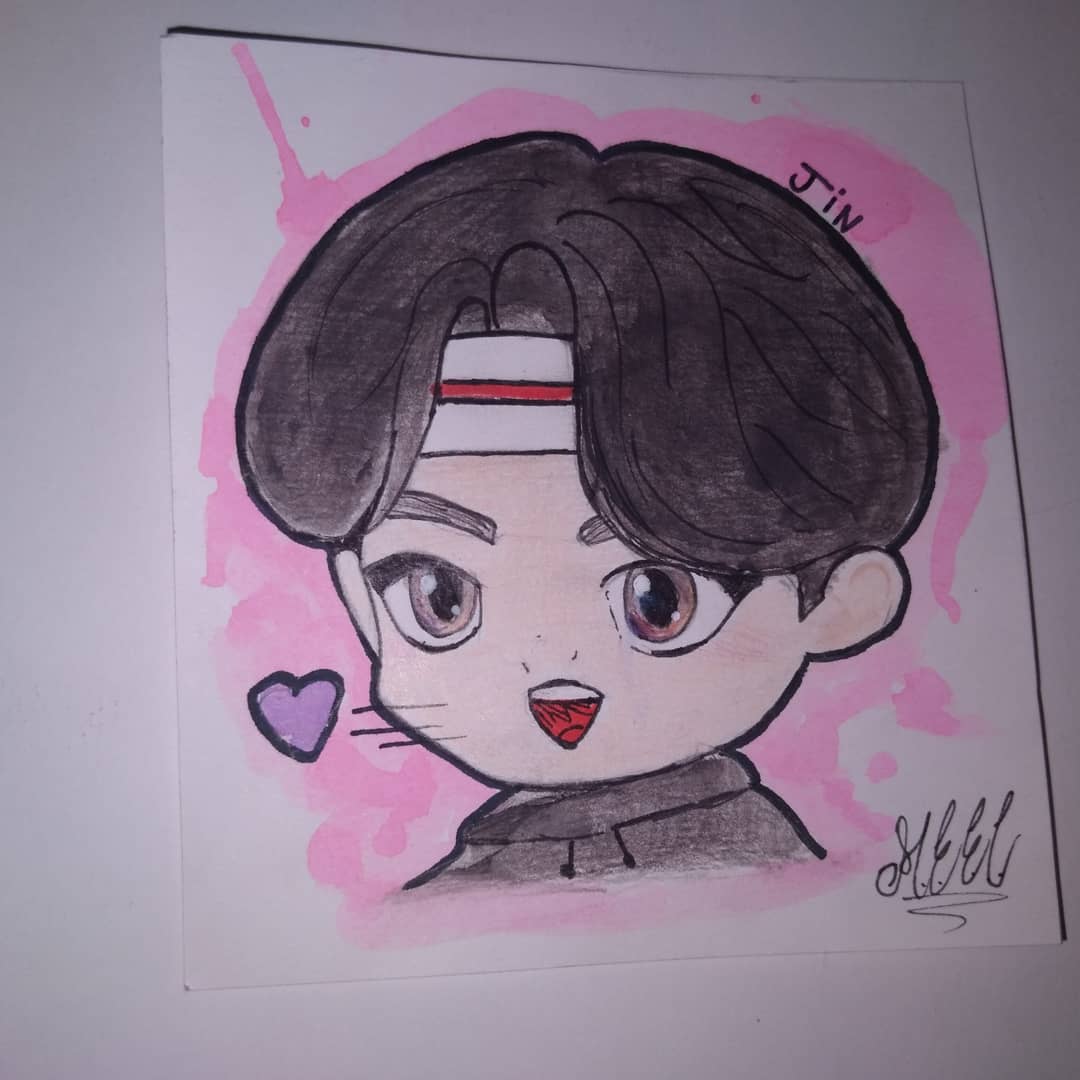 ArtMeec's tweet photo. KIM SEOKJIN
#btsfesta #btsfesta2021 #kpopfanart  #btsfanart #army #kpop #aguarela #desenhoamão #tinytan #arte #desenhos #JINJIN https://t.co/qIIYDwhf2o