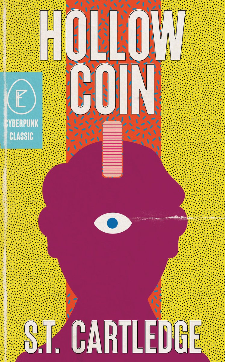 STCartledge's tweet image. Been off twitter for a while, might as well come back to show off the cover for my upcoming @FilthyLoot novella, Hollow Coin, with a blurb from the godfather of bizarro, @CarltonMellick3. 💰💰💰