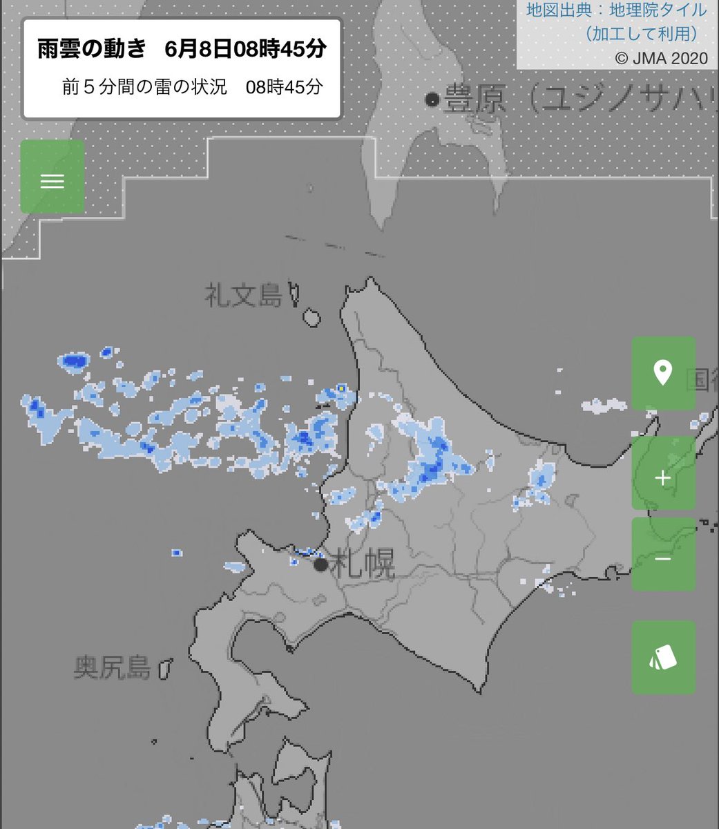 伊藤恵太 旭川は雷が鳴らなかったですし 今は青空も見えてます