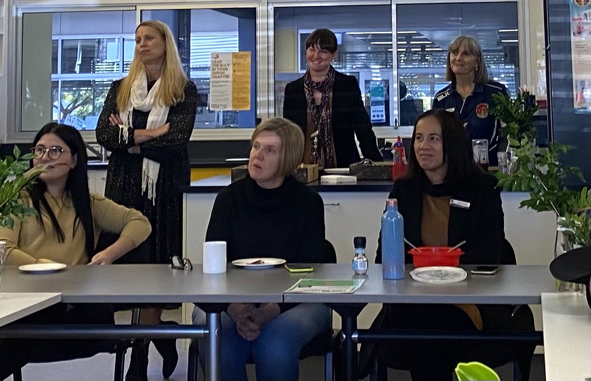 TdoyleTrevor's tweet photo. Another final visit, this time to Star of the Sea at Cleveland. Staff put on a special farewell morning tea for me. Just fabulous. Got some photos with some of the staff as well. What a gem of a place this one is #bcecluster6 #tgdarchives …💥 https://t.co/CagoErjU4J