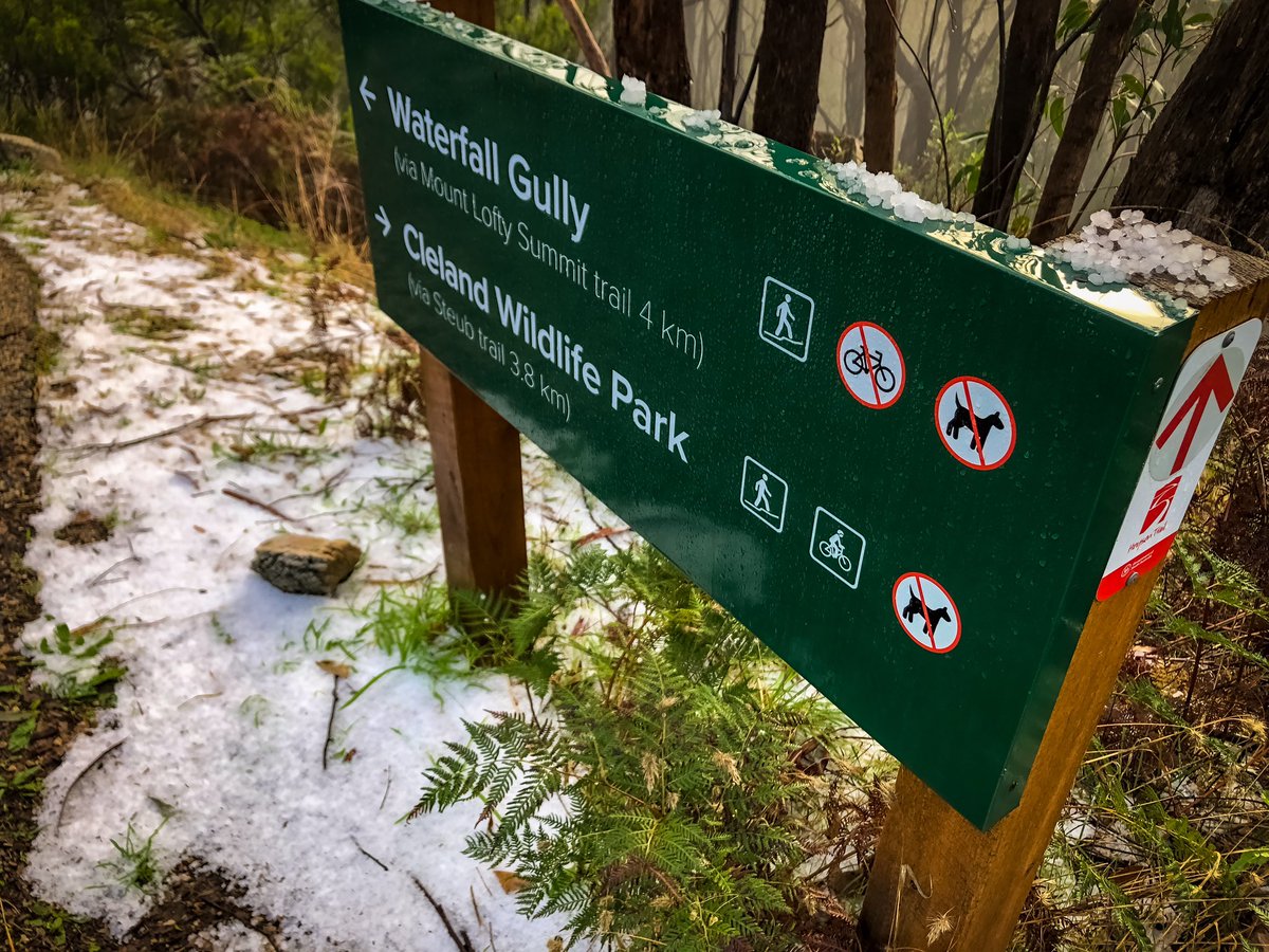 Lots of hail but no sign of any snow at Mt Lofty, temperature dropped to 2.1c around 5am <a href="/BOM_SA/">Bureau of Meteorology, South Australia</a> @10NewsFirstAdl