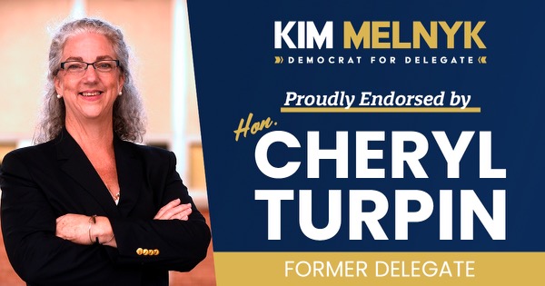 I deeply admire Hon. Cheryl Turpin’s tireless work as a former Delegate, a teacher, a candidate, and an activist. I am so grateful to have such a strong advocate for Virginia Beach on our team!