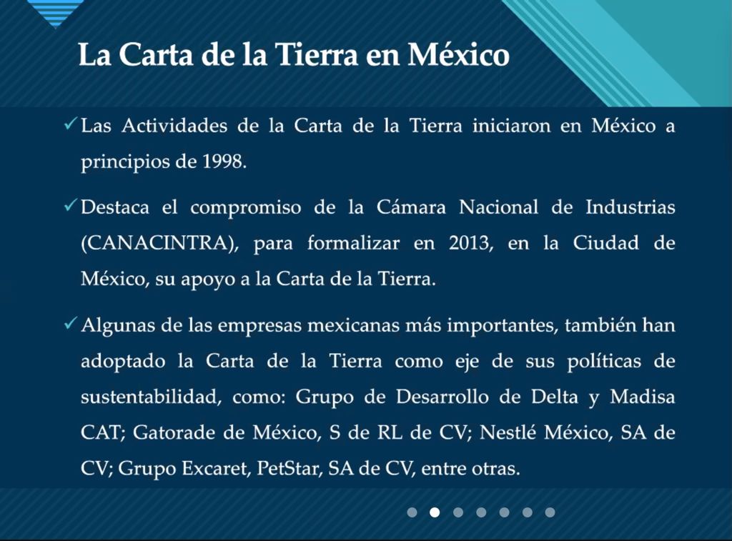 “Carta de la Tierra” brinda un marco ético de valores y principios para el #DesarrolloSostenible. Es decir, es una visión que dirige nuestro futuro hacia la sustentabilidad, articulando de forma integrada, puntos claves de la dimensión económica, social y ambiental.<a href="/omaralpuche/">omar alpuche leal</a>