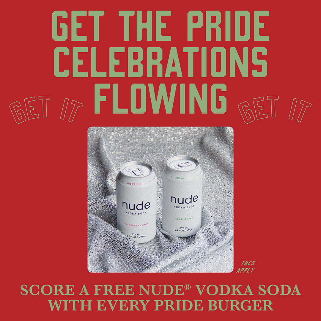 🏳️‍🌈 Release the #PrideBurger! 🏳️‍🌈

We've teamed up with the legend <a href="/brendan_pang/">Brendan Pang</a> to create an epic, flavour-filled burger to celebrate Pride Month. All the profits from the Pride Burger are being donated to <a href="/minus18youth/">Minus18</a> to support all the amazing work they do with LGBTQIA+ youth.