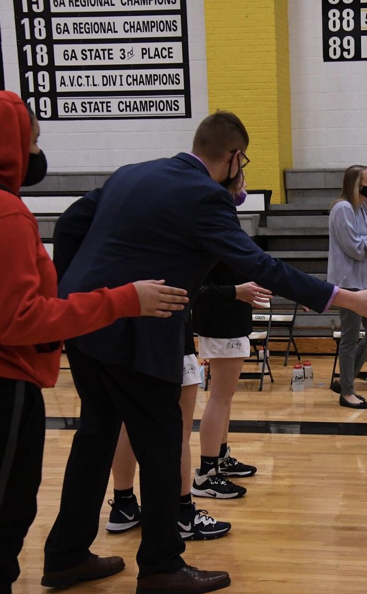 Coach_Peschel's tweet photo. My heart is sad. The Lady Colts basketball program will always have a special place and so many memories of our manager, Big Andrew! He was so very proud to be a Campus Colt. Rest easy, buddy. ❤️ 🏀 @Coach__Wright @Coach_Curtiss https://t.co/FFEcdlz9oJ