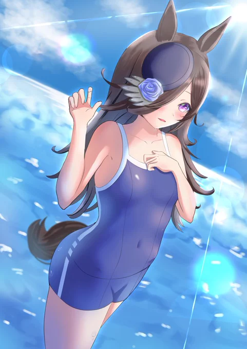 「お兄さま、熱いですね…」ライスシャワーかわいい#ウマ娘 #ウマ娘プリティーダービー  #ライスシャワー 