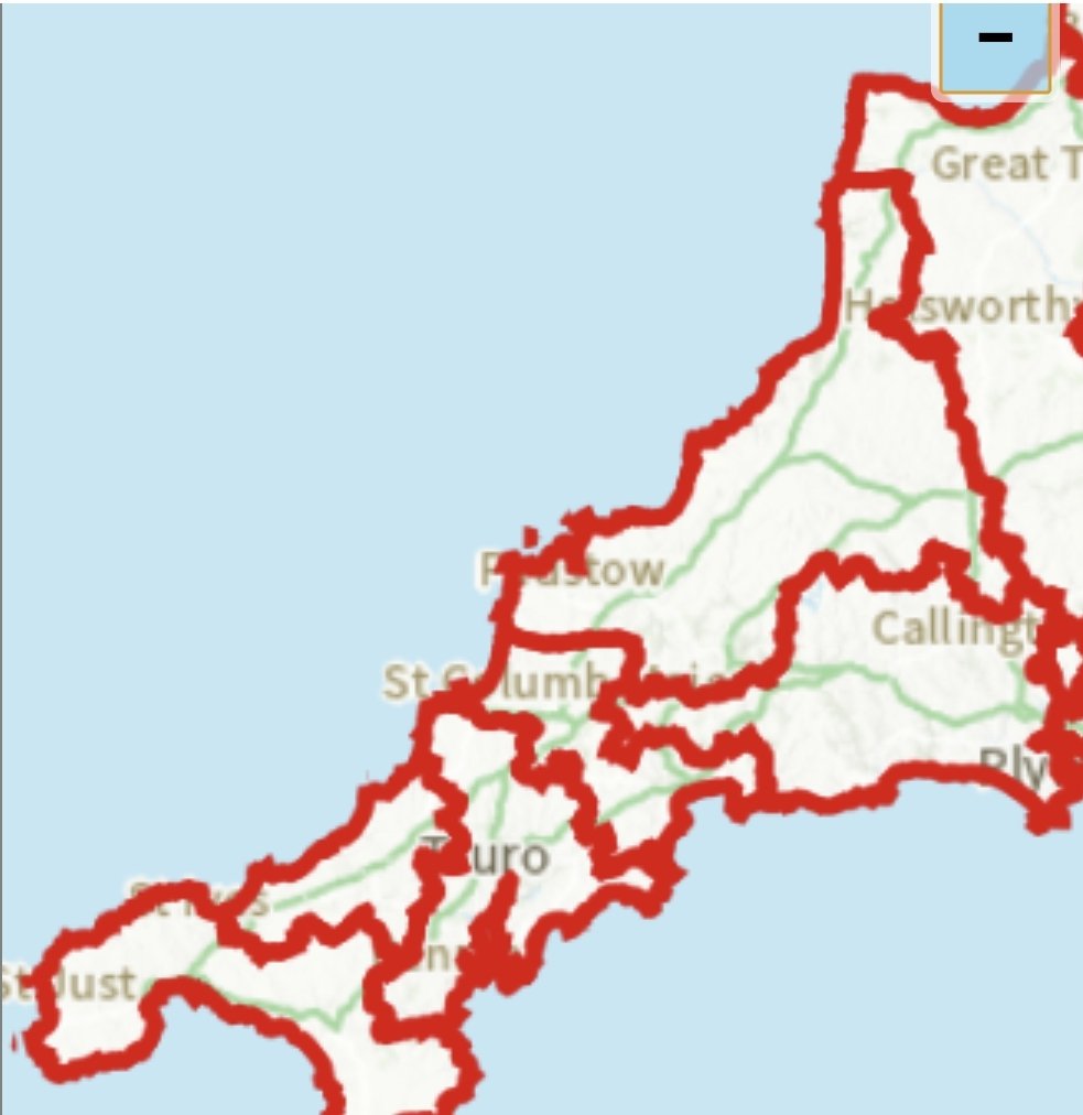 Lance63's tweet photo. So no #Devonwall and not much change in #Cornwall constituency borders? https://t.co/4riD2bPaGZ