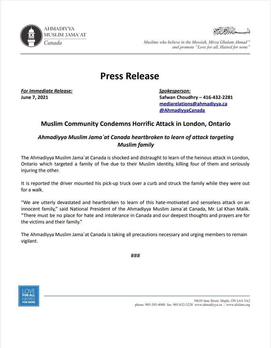 Ahmadiyya Muslim Jama`at - Windsor tweet media