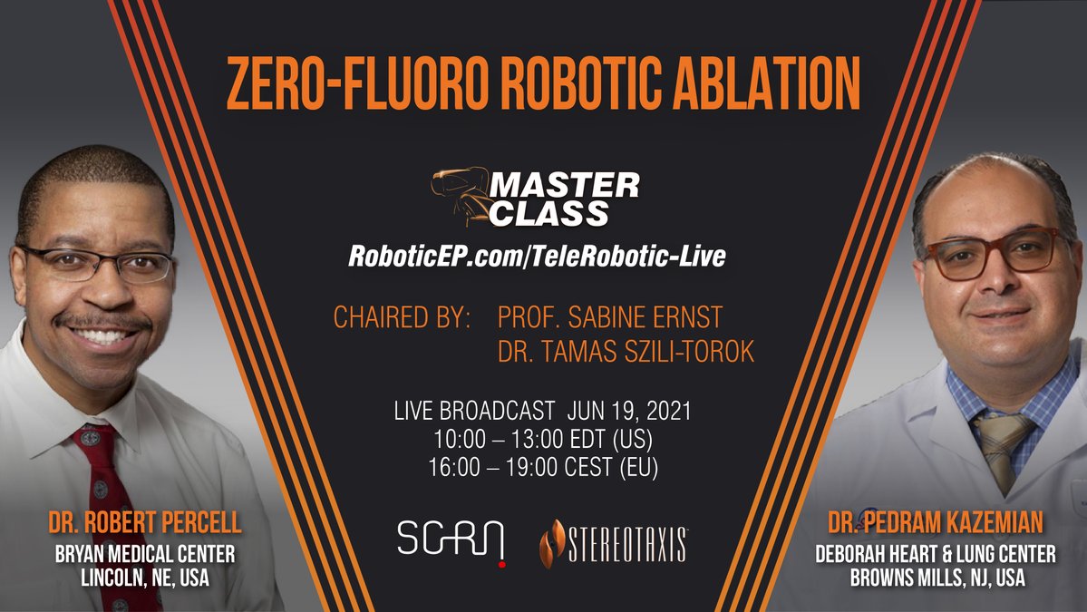 Stereotaxis (@stereotaxis) on Twitter photo #ICYMI: Live demonstration & discussion on #robotics for #ZeroFluoro☢️cardiac ablations with <a href="/SansFluoroDoc/">SansFluoroDoc</a> & Dr. Pedram Kazemian.
📅Jun 19, 10am EDT / 4pm CEST 🔗Register: Roboticep.com/telerobotics/l…
#MasterClass #RoboticSurgery #Fluoroless #EPeeps #MedEd #CardioEd #ICYMI: Live demonstration & discussion on #robotics for #ZeroFluoro☢️cardiac ablations with <a href="/SansFluoroDoc/">SansFluoroDoc</a> & Dr. Pedram Kazemian.
📅Jun 19, 10am EDT / 4pm CEST 🔗Register: Roboticep.com/telerobotics/l…
#MasterClass #RoboticSurgery #Fluoroless #EPeeps #MedEd #CardioEd