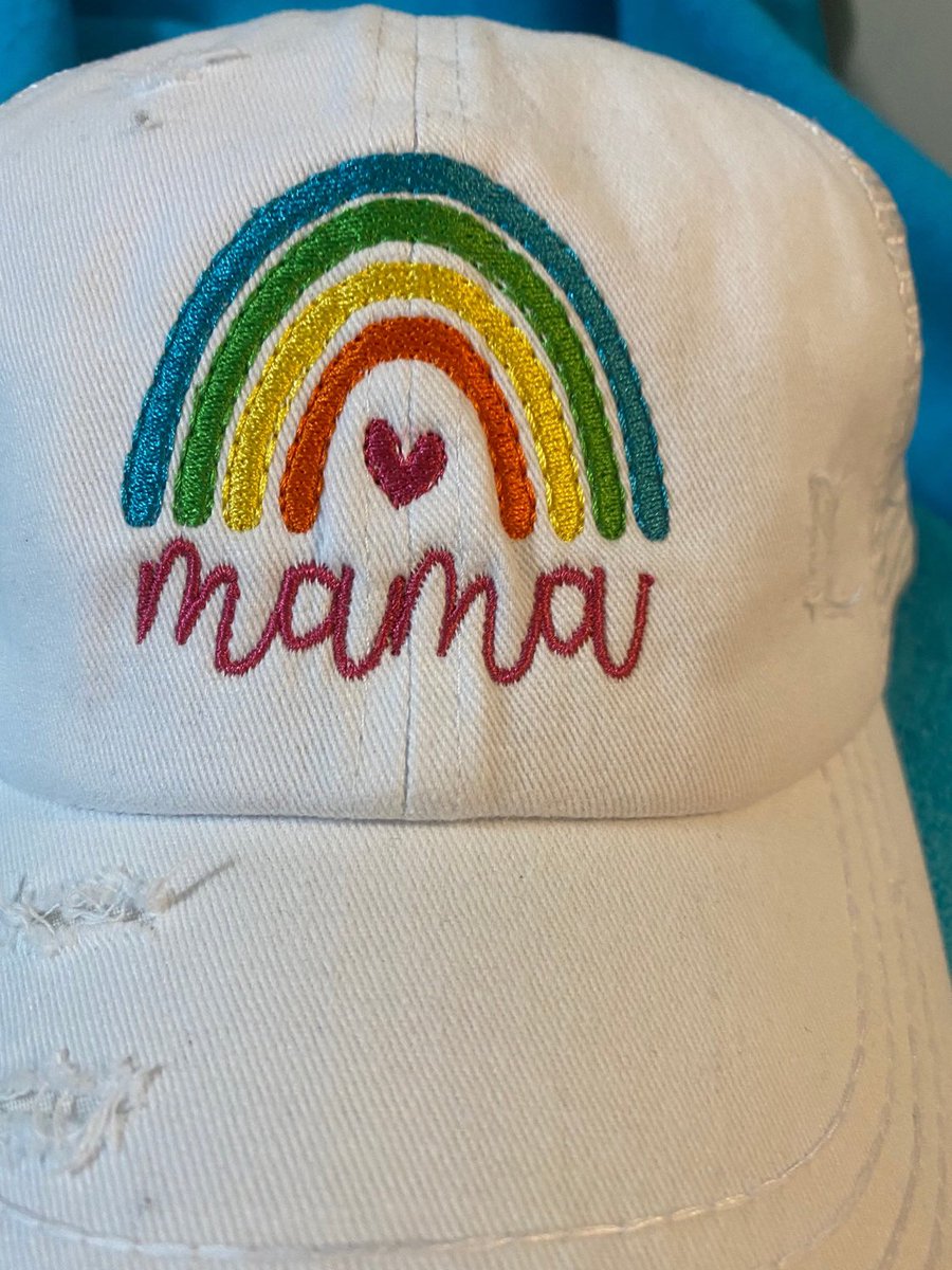 Excited to share the latest addition to my #etsy shop: Boho rainbow Mama hat etsy.me/3v2i7rq