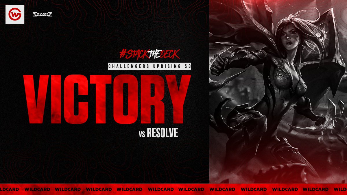 Wildcard (@wildcard_gg) on Twitter photo 3-0 3-0 3-0
🧹🧹🧹
Wildcard Red take the convincing series victory over Resolve to move on to the <a href="/Challengers_Up/">Challengers Uprising</a> grand finals!
#stackedwithpride🏳️🌈 3-0 3-0 3-0
🧹🧹🧹
Wildcard Red take the convincing series victory over Resolve to move on to the <a href="/Challengers_Up/">Challengers Uprising</a> grand finals!
#stackedwithpride🏳️🌈