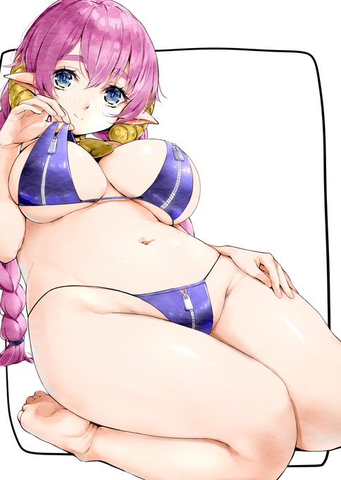 めめちゃんにジッパービキニ着せたよ👙 