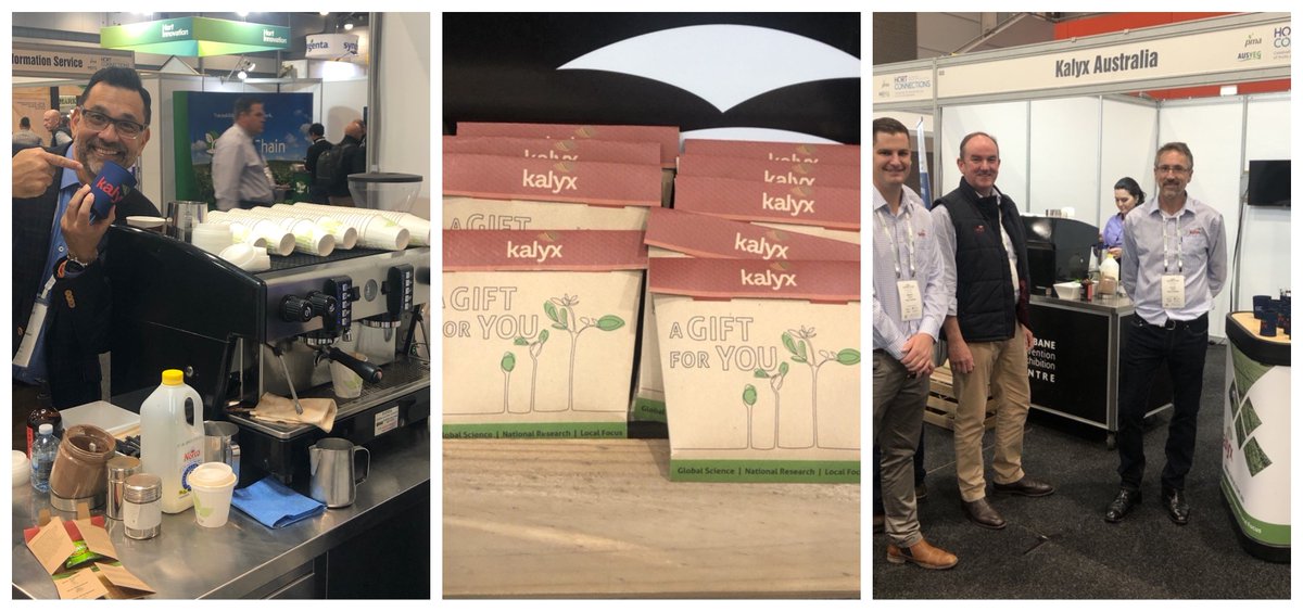 Day 1 of #HortConnections is underway <a href="/BCEC_Brisbane/">Brisbane Convention & Exhibition Centre</a>.  We are delighted to be exhibiting this year and keen for you to learn about what Kalyx has to offer you.  

Global Science  |  National Research  |  Local Focus

#HC21 #goodcoffee #meettheteam #Stand33
