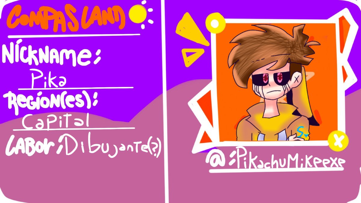 El_Nach_S_'s tweet photo. Hice esto pq si JAJDJAJSJA
Alta flojera sonreír
#CoMPaSLand
#CompasLandCenter 🤝 https://t.co/QbPJZv698g