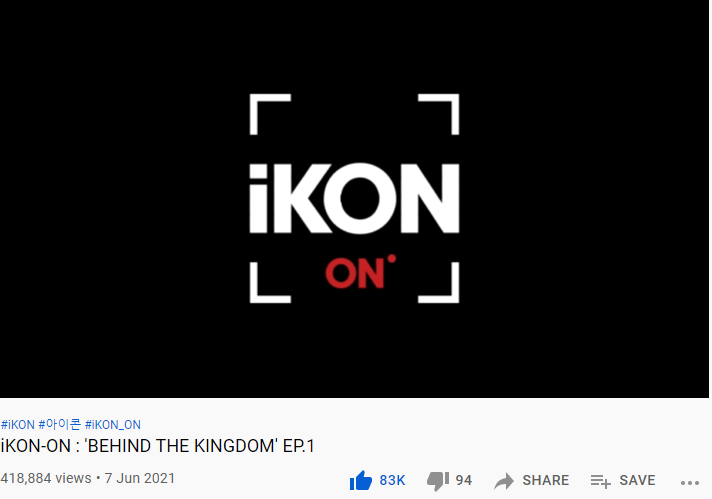 KONveniencePH's tweet photo. [#iKONICS_STREAM]

iKON-ON : 'BEHIND THE KINGDOM' EP.1

81,116 more views to reach 500K!

Let's go to Youtube and stream!
Drop your proof of ss and include below tags!

HEARTS FOR iKON
#iKON #아이콘 @YG_iKONIC https://t.co/ijhFHZkTBe