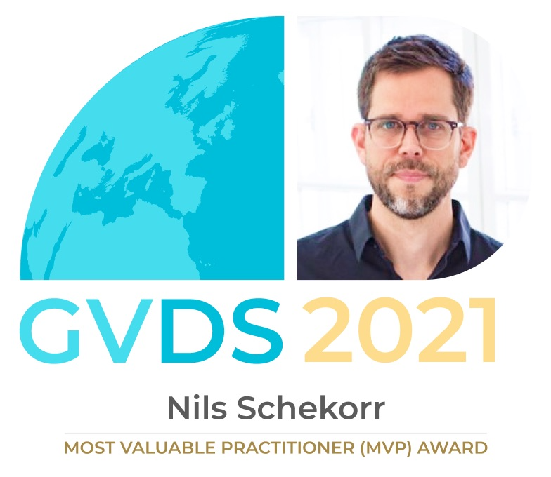 Design_Sprints's tweet photo. I’m very happy to announce that the Global Virtual Design Sprint’s Most Valuable Practitioner (MVP) Award for 2021 goes to Nils Schekorr (@nilsschekorr), a Remote Innovation Facilitator, Design Sprint and Design Thinking Coach from Berlin, Germany.
#GVDS #GVDS6 #awards https://t.co/5sLZQYN8Xs