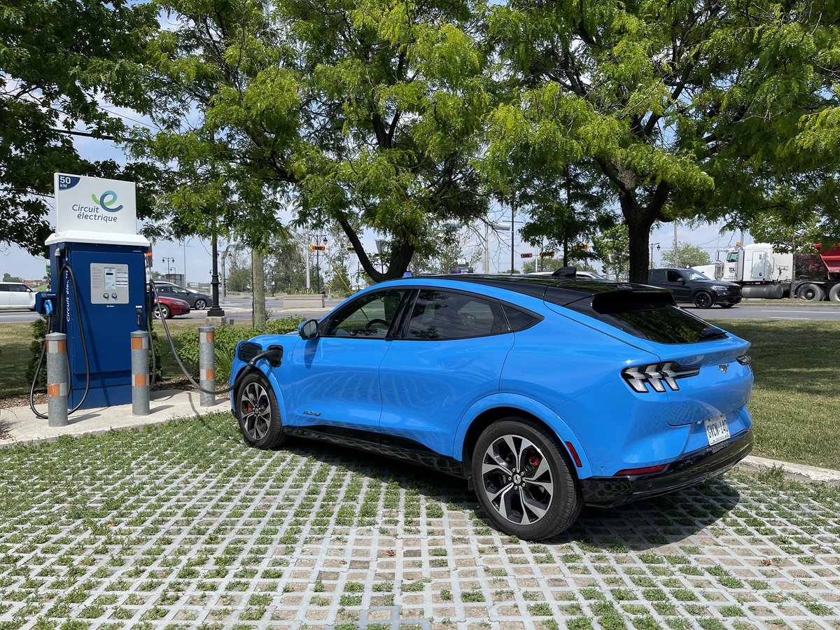 Spending a week with this First Edition <a href="/FordCanada/">Ford Canada</a> Mustang Mach-E. Easily the best colour for this. You want to stand out when driving one of these!