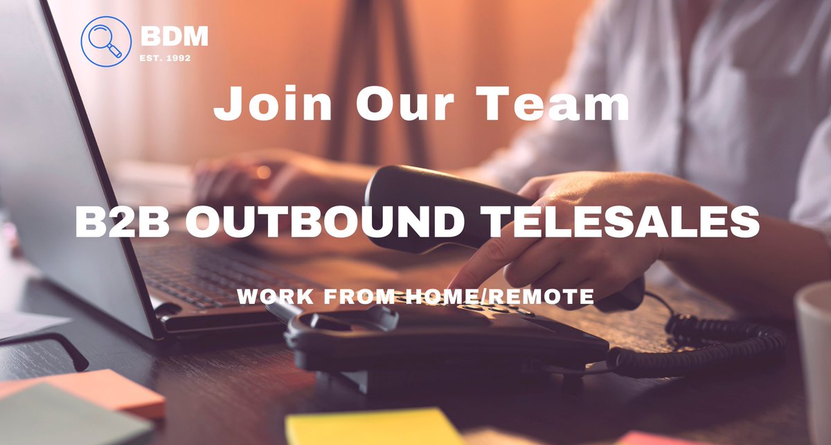 jobsfrombdm's tweet photo. Join Our Team! Check out our Permanent Remote Jobs at https://t.co/8di6L6R7iJ
#jobdeveloper #customerrelationshipmanager #onlineresearcher #marketing #telemarketing #workathome #remotejob #remotejobs #hiring #hiringnow #nowhiring #jobs #careers #jobopening #jobopenings https://t.co/z1Ob6rT1Q4