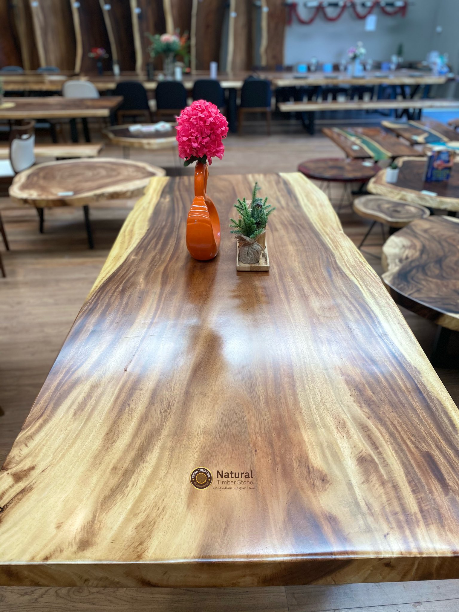 Natural timber coffee table deals