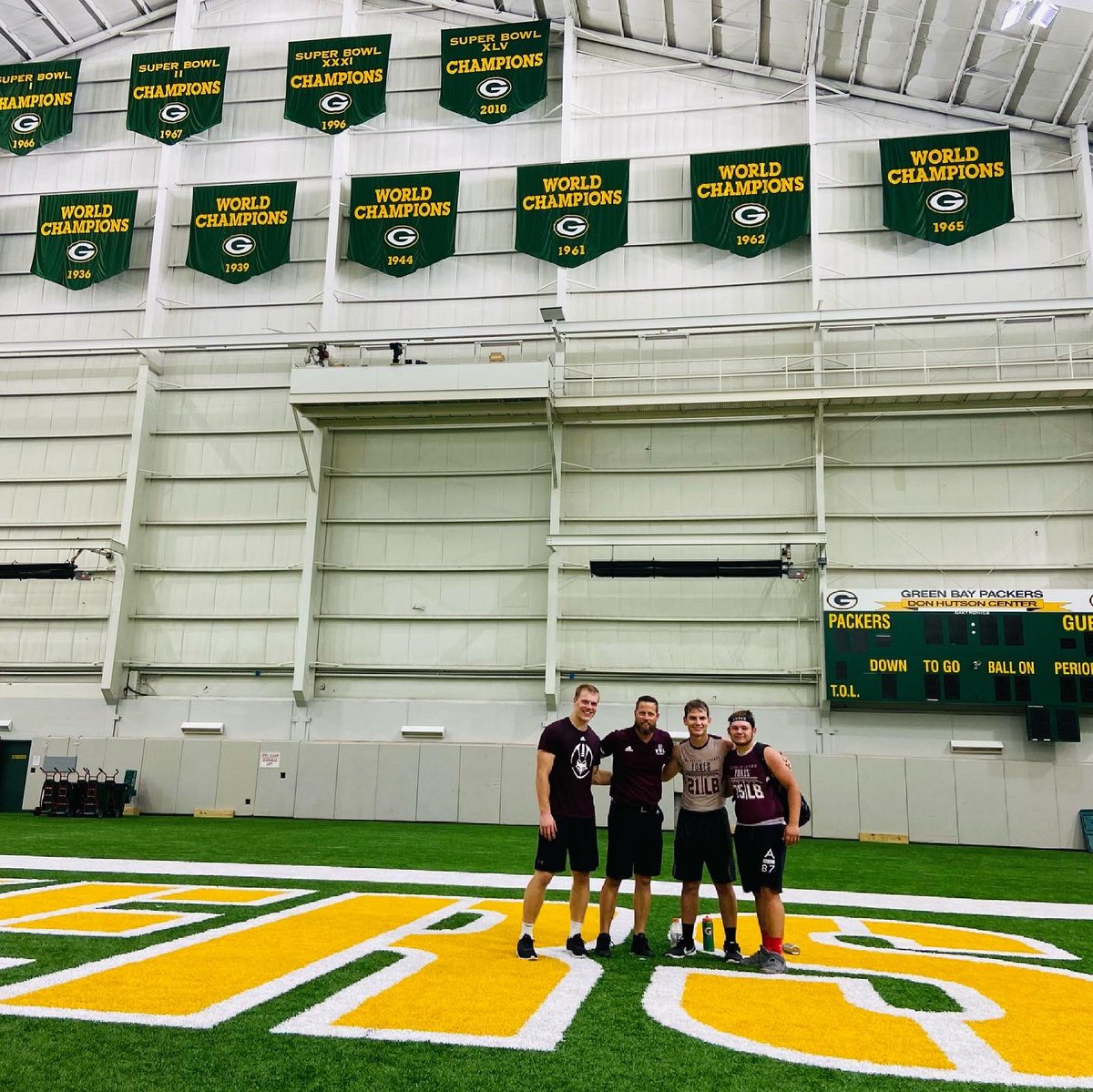 It was an honor to present the excitement of our program at Lambeau today along with these awesome graduates at the Packers Coaching Clinic. The experience included discussion of our defense in the Lambeau and LB drill demonstration with the players in the Don Hutson Center.