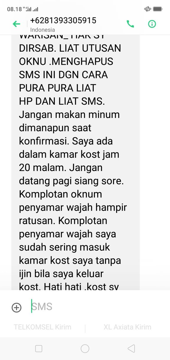 music_screen's tweet photo. Dapet SMS gini pagi pagi maksudnya apa ya??? https://t.co/7cJLIM5FHm