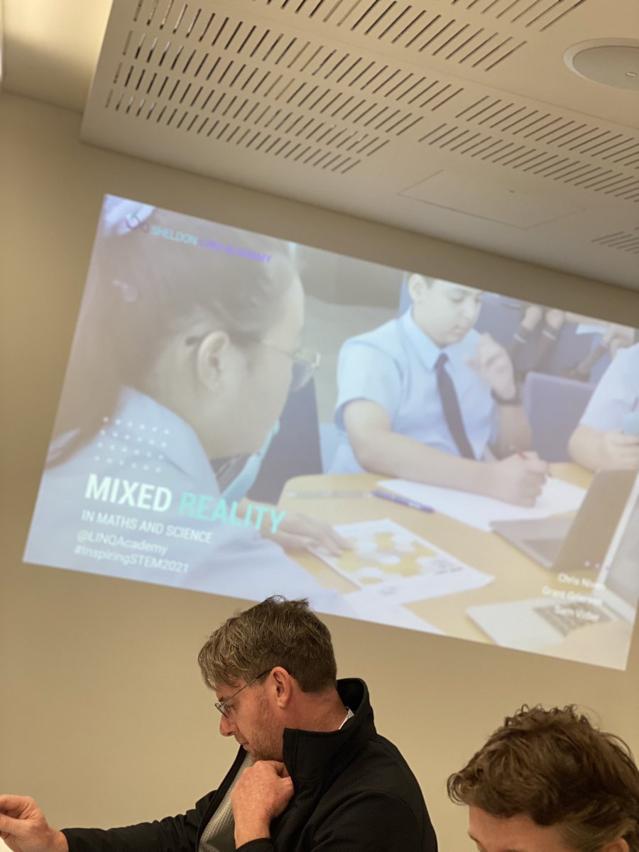 KarleighDee's tweet photo. Mixed reality! @LINQ_Academy #inspiringstem2021 #steam #maths #science https://t.co/MAPLeyM6aG