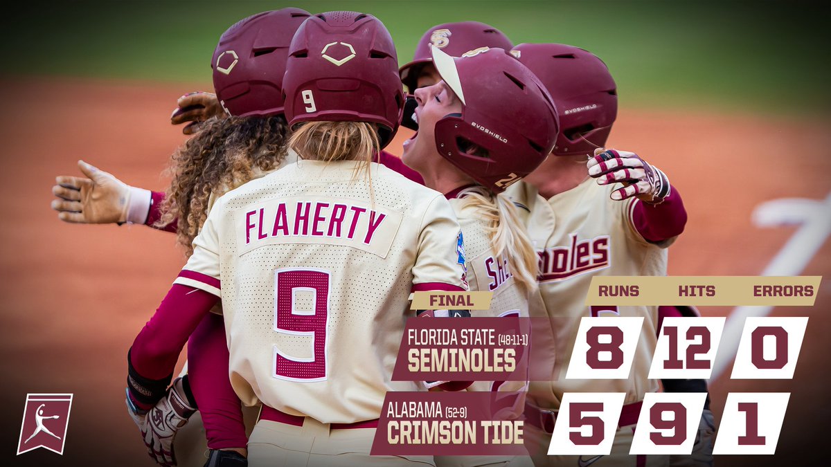 FSU_Softball's tweet image. 🚨 THE SEMINOLES ARE CHAMP SERIES BOUND 🚨

#OneTribe | #HowBoutIt