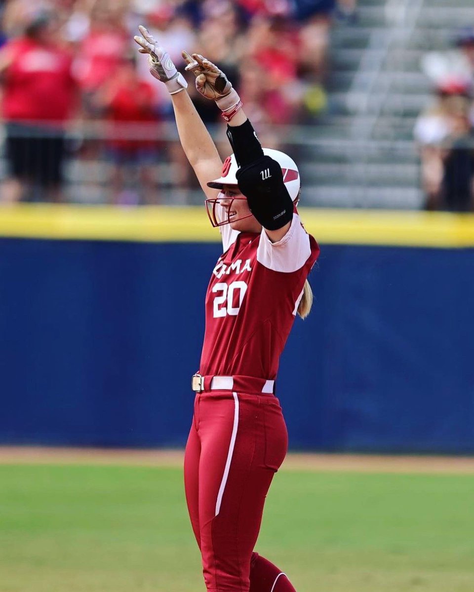 CalhounSoftball's tweet photo. #CHAMPIONSHIPMINDSET 

Shout out to our very own, @JohnsJana and @ou_softball for advancing to the College World Series Championship! We are so proud of you and are cheering loud back home. #wcws2021 🥎🏆 https://t.co/bcPzkFqhfT