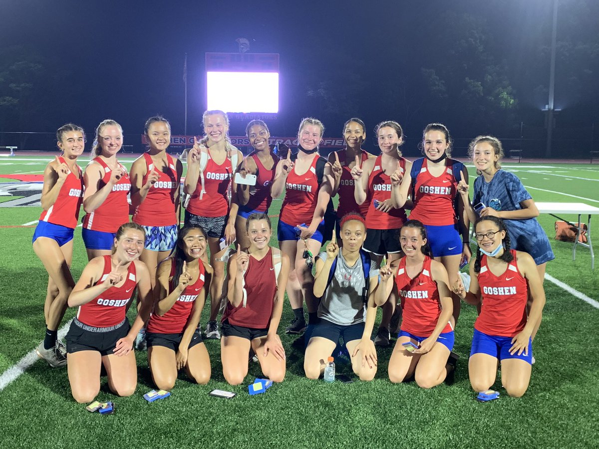 LadyGladsXCTF's tweet photo. For the first time ever in Goshen School history the Girls’ Varsity Track team are Section IX Champions!!!! Couldn’t be more proud of this group. Their teamwork, dedication and bravery.
Your 2021 Class B Section IX CHAMPS.
The Lady Gladiators of Goshen!!!! https://t.co/GXavdZLjqv