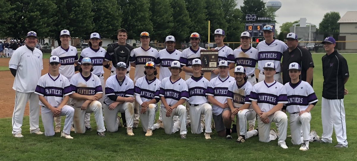MHSscores's tweet photo. ⚾️ 2021 REGIONAL CHAMPS🏆
Manteno baseball claimed the title tonight by defeating Clifton Central 10-0 in 5 innings.  Congratulations Coach Beckner and boys!!
#AllPurpleAllIn @TDJsports https://t.co/1HCk4iWGZc