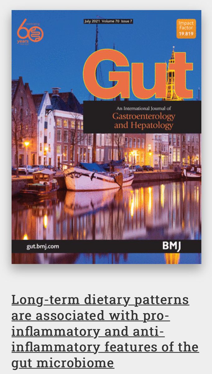 Great to see the beautiful picture of Groningen on the cover of <a href="/Gut_BMJ/">Gut Journal</a>, with the leading article on diet and microbiome by <a href="/laura_bolte/">Laura Bolte</a> Rinse Weersma <a href="/jingyuan_fu/">Jingyuan Fu</a> <a href="/arnauvich/">Arnau Vich Vila</a> <a href="/CollijValerie/">Valerie Collij</a> <a href="/wijmenga_cisca/">Cisca Wijmenga</a> <a href="/FlorisImhann/">Floris Imhann</a> <a href="/AKurilshikov/">Alex Kurilshikov</a> and team <a href="/UMCUgenetica/">UMC Utrecht Genetica</a> <a href="/umcgmdl/">UMCG MDL</a> <a href="/LifelinesNL/">Lifelines</a>