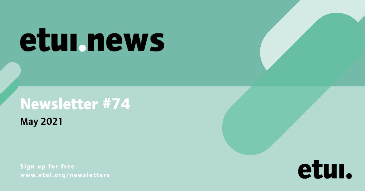 ETUI_org's tweet photo. #etui_news is out! Find out more:
▪️ Reconciling the social & ecological dimensions @philippepochet
▪️ Latest publications - #Teleworking, #AlgorithmicManagement &
#CollectiveBargaining, #Sectoral #SocialDialogue
▪️ #ewctraining
▪️ Upcoming events
➡️ https://t.co/HqC0XeA4ZR https://t.co/fd4ouIRdLF