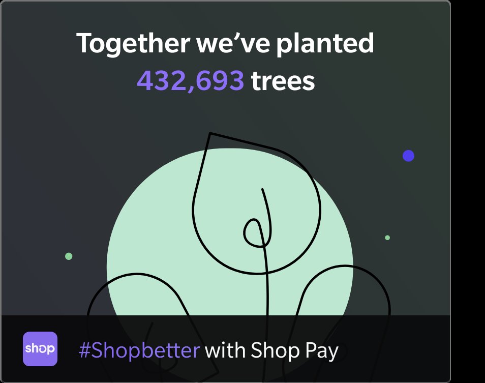 Don’t just shop online! Choose <a href="/Shop/">Shop</a> Pay and help our community plant trees. #Shopbetter
shop.app/carbonoffsetti…