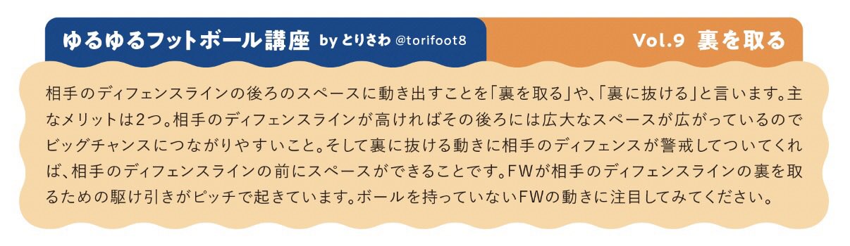 はいえん Torifoot8 大喜利会場はこちらでしょうか リトリート ブロックを作る サリーダ ポストプレイ カバーリング アタッキングサード バイタルエリア アドバンテージ サイドチェンジ ニアとファーポスト あたりでボケてください Twitter