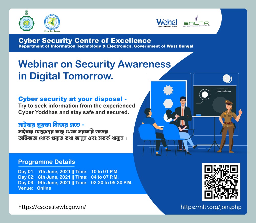 Bivas Chatterjee : Cyber Chatterjee : Follow Back (@cyberchatterjee) on Twitter photo 👉Today I shall be available as a speaker, you can register and join with your queries
👉Be Safe not only in physical world but also in #virtual world
👉Great Effort in #Covid Period by Govt. of West Bengal
Link 👉events.nltr.org/webinar/index.…
Thanks <a href="/MamataOfficial/">Mamata Banerjee</a> <a href="/BanglarGorboMB/">Banglar Gorbo Mamata</a> 👉Today I shall be available as a speaker, you can register and join with your queries
👉Be Safe not only in physical world but also in #virtual world
👉Great Effort in #Covid Period by Govt. of West Bengal
Link 👉events.nltr.org/webinar/index.…
Thanks <a href="/MamataOfficial/">Mamata Banerjee</a> <a href="/BanglarGorboMB/">Banglar Gorbo Mamata</a>