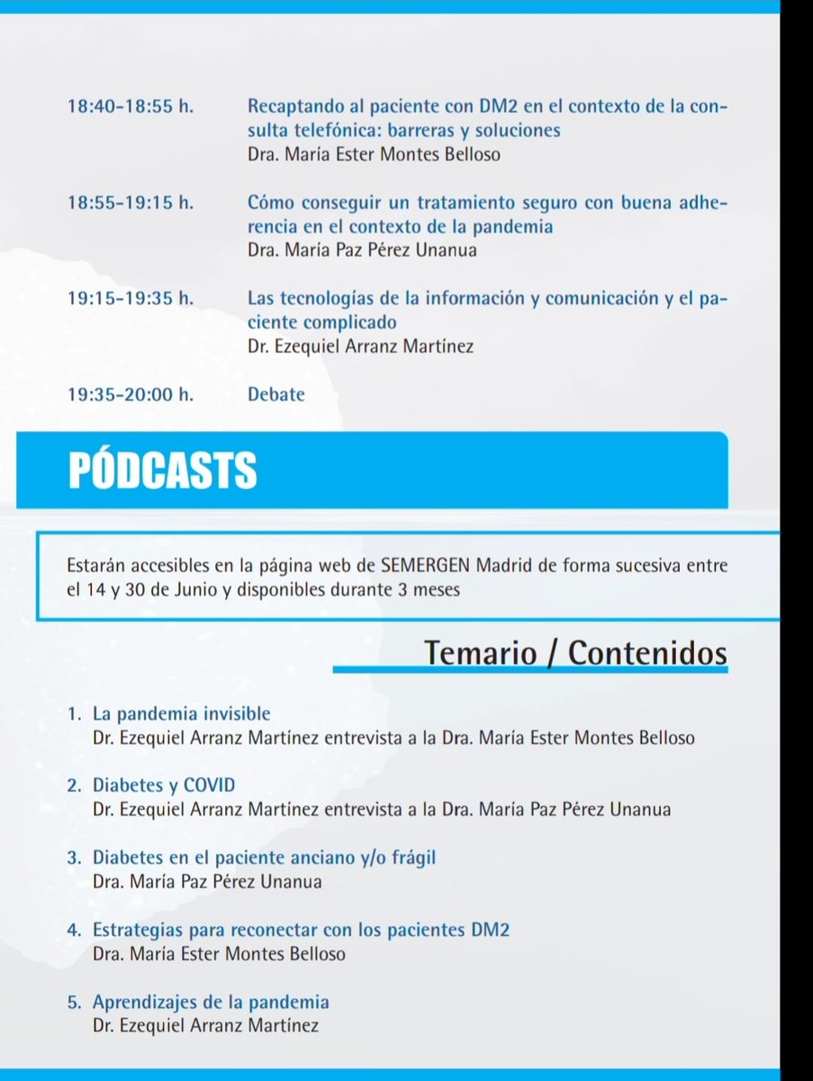 SEMERGENMADRID's tweet image. #cronicidadinvisible 
con @Ezequie75156572 @mpazperezunanua @MeMB6 
📅 9 de junio ⏱️18:30
#formacioncontinuada #formacion #mfyc