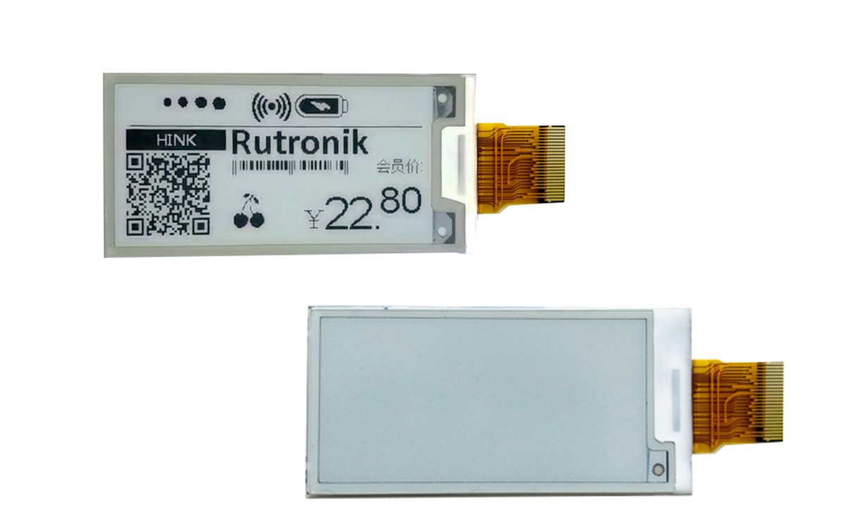 Rutronik's tweet image. 𝗣𝗿𝗼𝗱𝘂𝗰𝘁 𝗼𝗳 𝘁𝗵𝗲 𝘄𝗲𝗲𝗸:  E-Paper Display HINK-E0213A189
It is very suitable for electronic shelf-labelling applications, metering devices, smart home and much more. Available at rutronik24.com.

Read more: rutronik.com/nc/de/product-…

#Holitech #Rutronik #POTW
