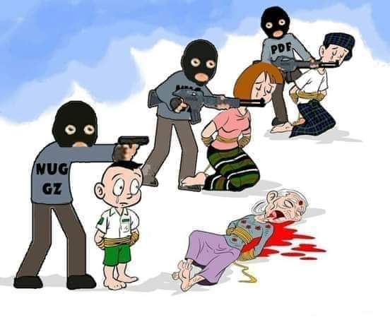 #WeSupportMyanmarArmy
#NLDHardcoreTerroists
#NUGTerrorists
#PDFTerrorists
#GZTerrorists
#WhatHappeninginMyanmar
NUG/CRPH အလိုမရှိ