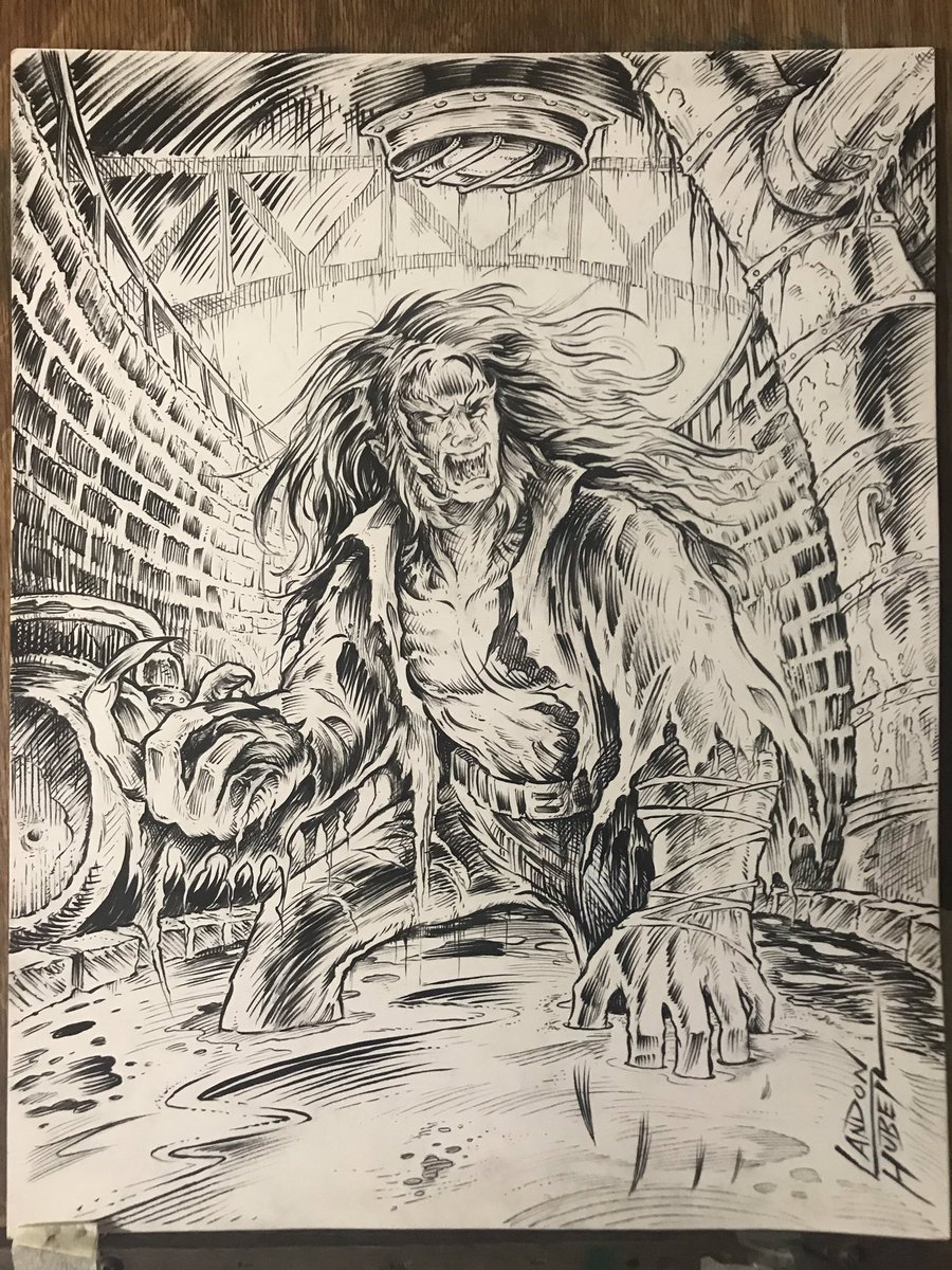 HuberLandon's tweet photo. “Sabertooth in the Sewer”
New Art by Landon Huber.
-Currently I am seeking Freelance/Employment opportunities,...So if you work for a comics company please spread the word.
#thor #captainamerica #spiderman #blackwidow #marvelcomics #wolverineartwork #avengersendgame #thanos #dc https://t.co/IrA15harHJ
