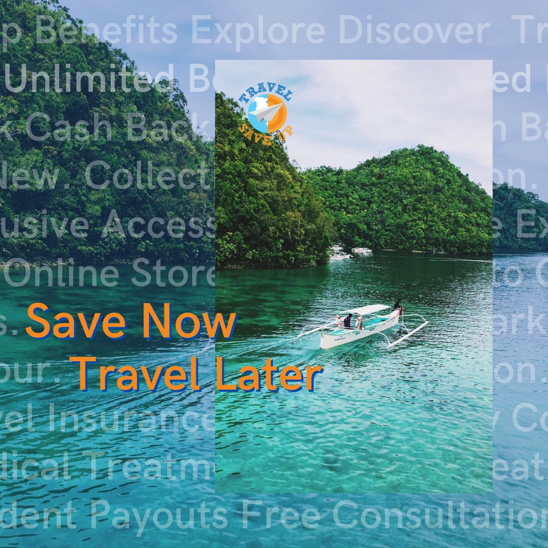 randomtravelPH's tweet photo. SAVE NOW. TRAVEL LATER. 

You can secure your travel budget and plans while waiting for your next beach escapade. How? Sign up to Travel Save Up Program, save and travel soon without any worries. 

For more details and how to register, check our website: 
https://t.co/crAhbDljg6 https://t.co/AMb5muEuqB